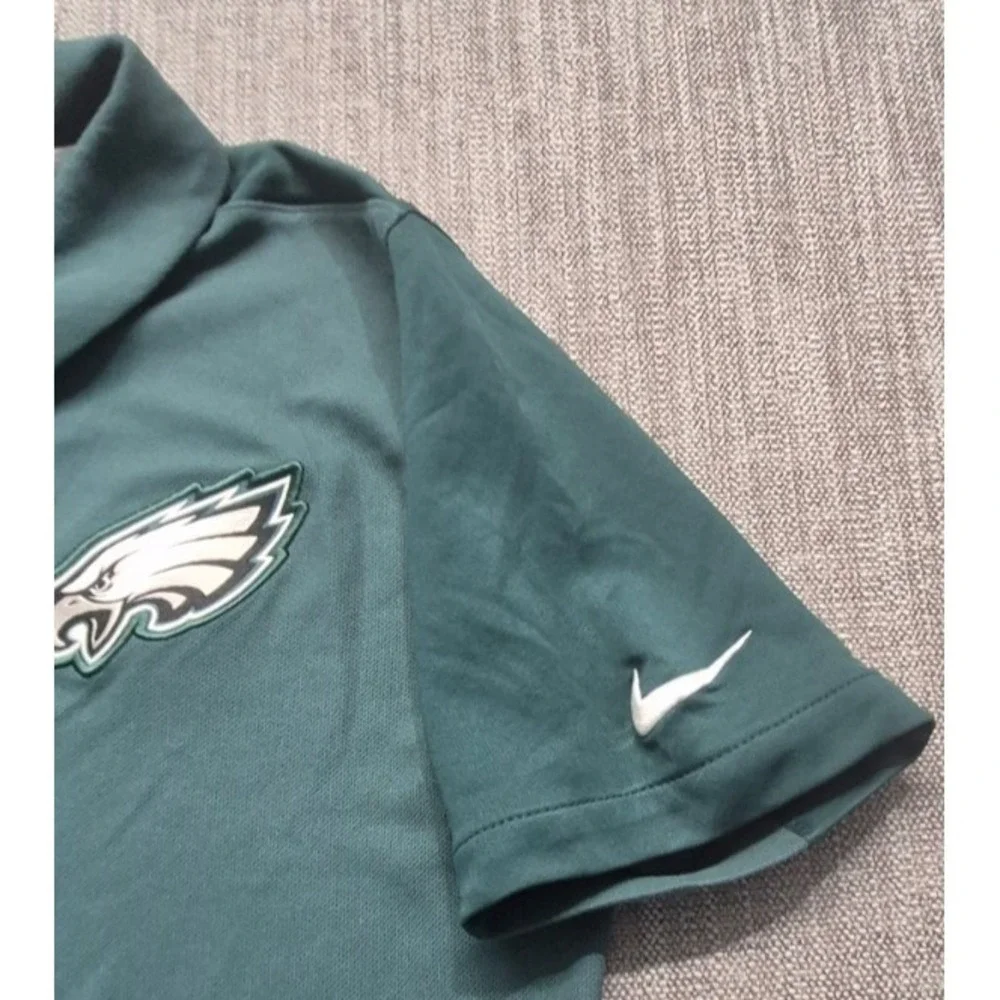 Philadelphia Eagles Nike Dri-Fit NFL Equipment Training Polo Shirt mens SM green